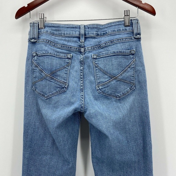 NYDJ Stretch Mid Rise Straight Jeans - Picture 4 of 6